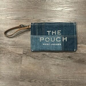 The Denim Pouch wristlet By Marc Jacobs